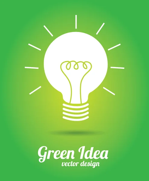 Зеленая идея — стоковый вектор