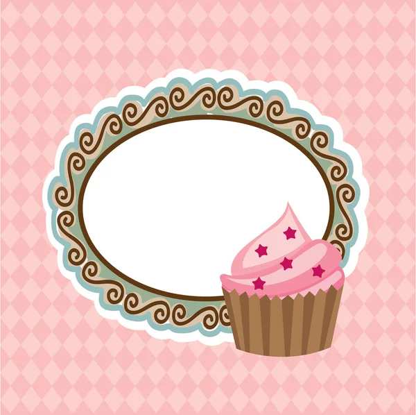 Cupcake — Stockvektor