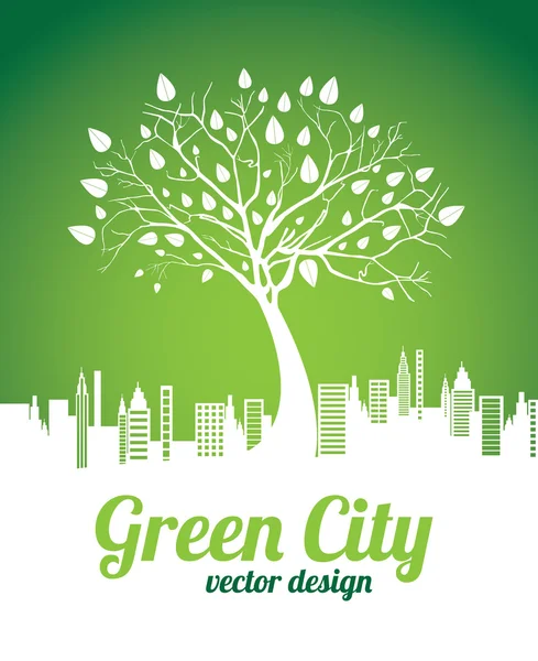 Zielone Miasto — Wektor stockowy