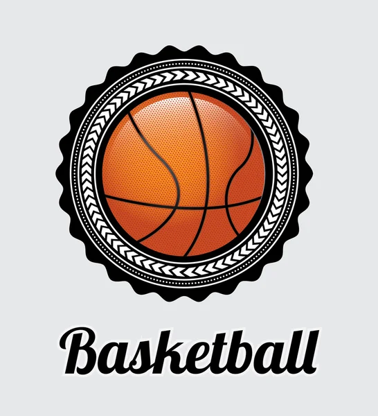 Basketball-Etikett — Stockvektor