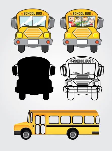 Bus icons — Stock Vector