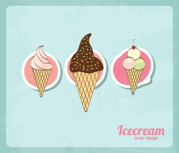 Icecreamum — Stockový vektor