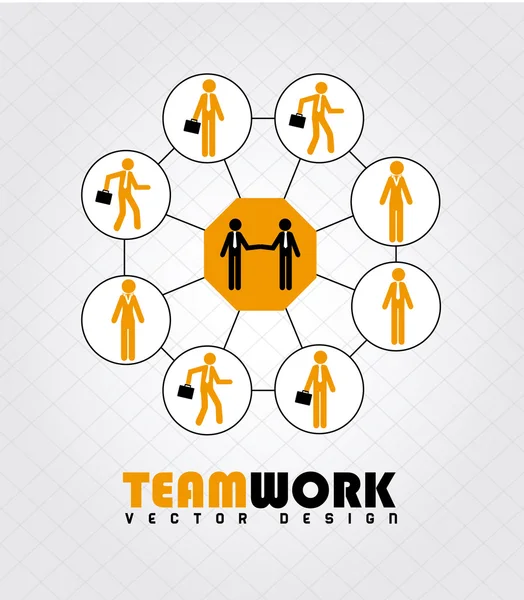 Teamwork design — Stock Vector