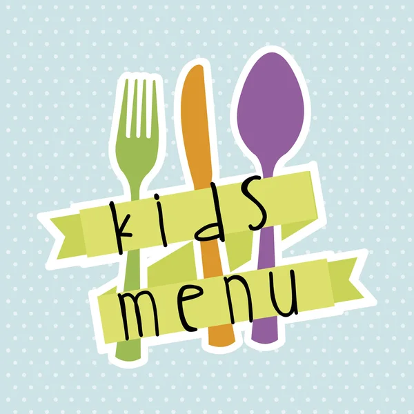 Menu enfants — Image vectorielle