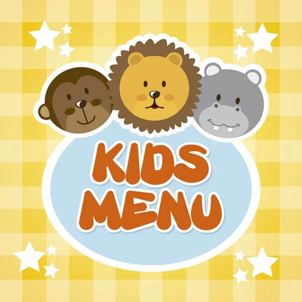 Kindermenu — Stockvector