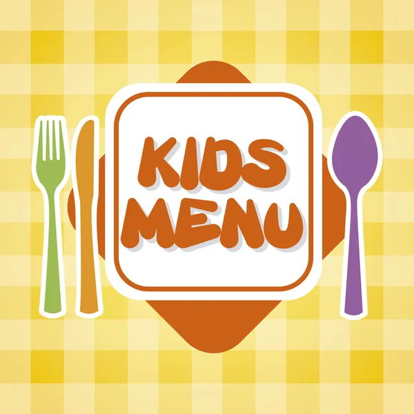 儿童菜单 — 图库矢量图片
