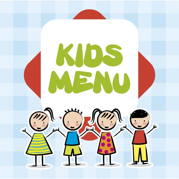 Menu enfants — Image vectorielle