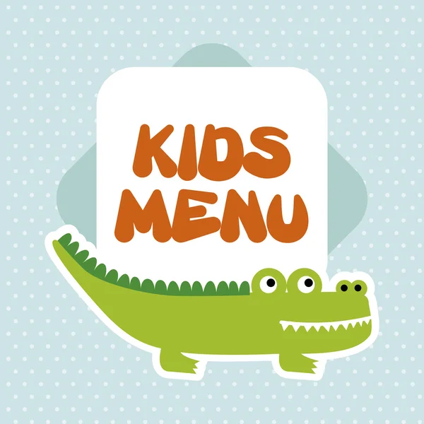 Menu enfants — Image vectorielle