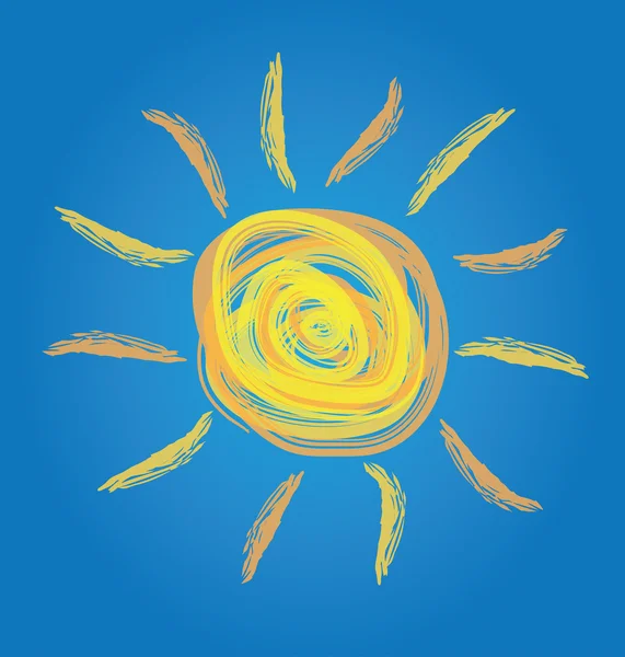 Pictogram sun — Stockvector