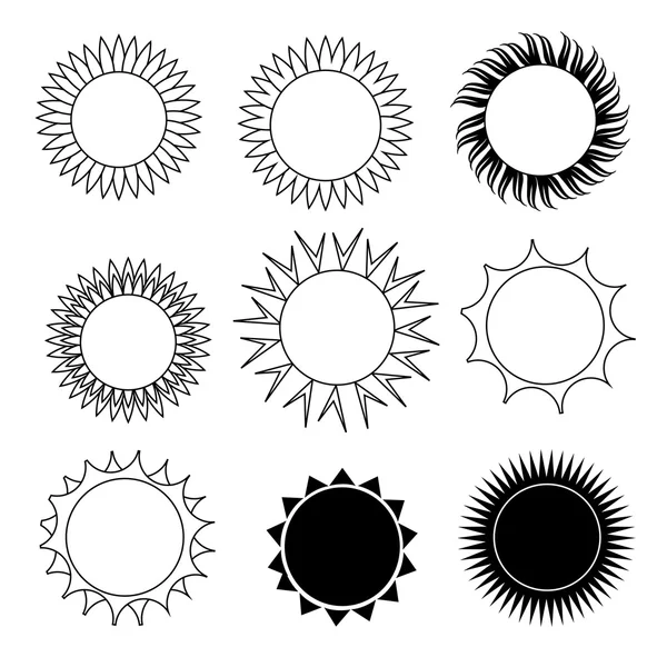 Faser av solen — Stock vektor