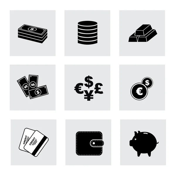 Financiën pictogrammen — Stockvector