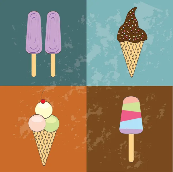 Helado — Vector de stock