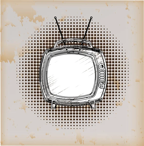 Klasik televizyon — Stok Vektör