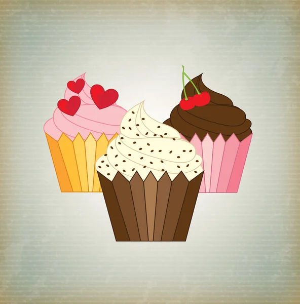 Cupcakes — Stockvector