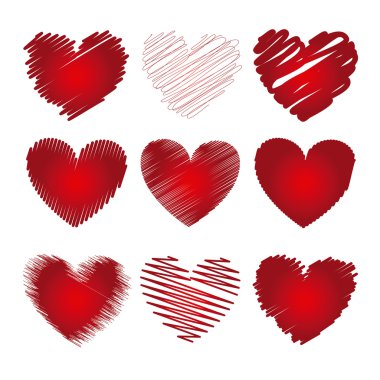 hearts icons clipart