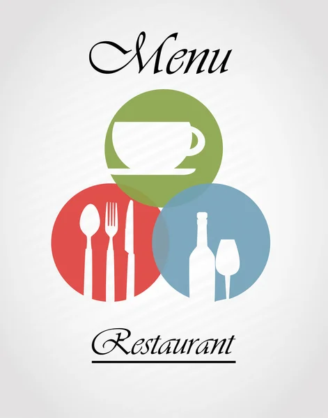 Menú Restaurante — Archivo Imágenes Vectoriales