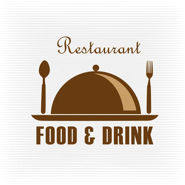 Etiqueta del restaurante — Vector de stock