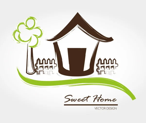 Sweet home — Stock Vector