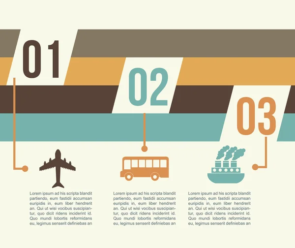 Infografías de viajes — Vector de stock