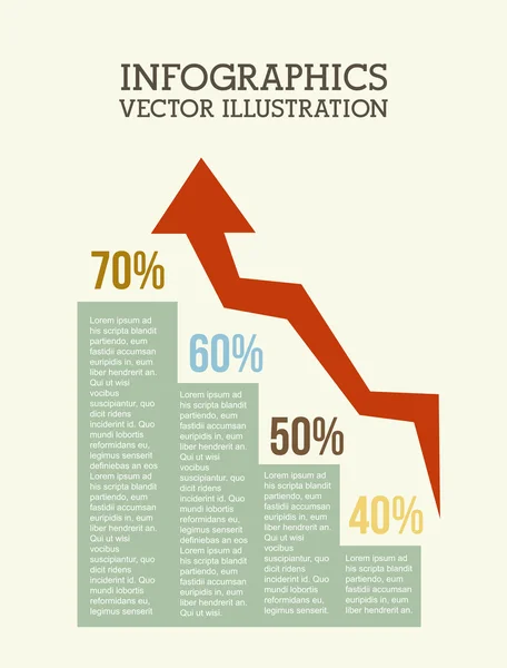 Oklar infographics — Stok Vektör
