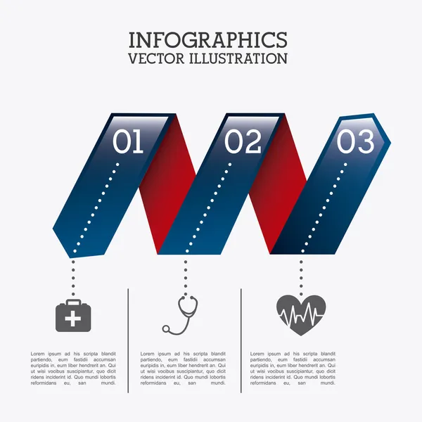 Infographics sağlıklı — Stok Vektör