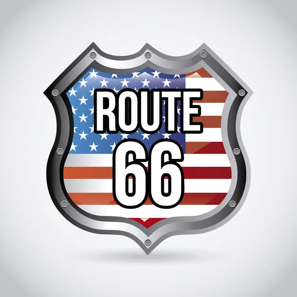 Route 66 — Stockový vektor