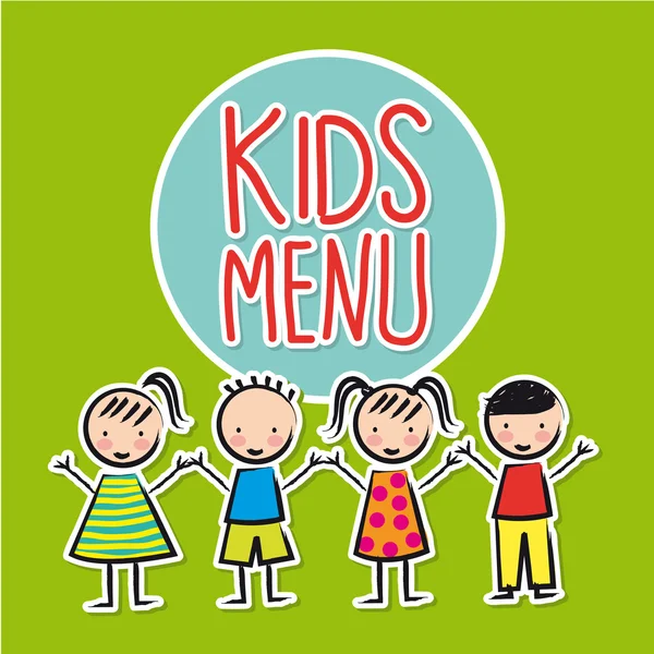 Kindermenu — Stockvector