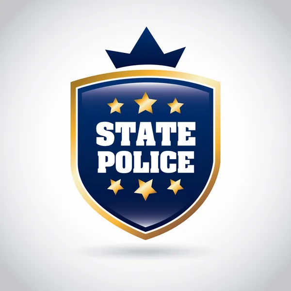 Polícia estadual — Vetor de Stock