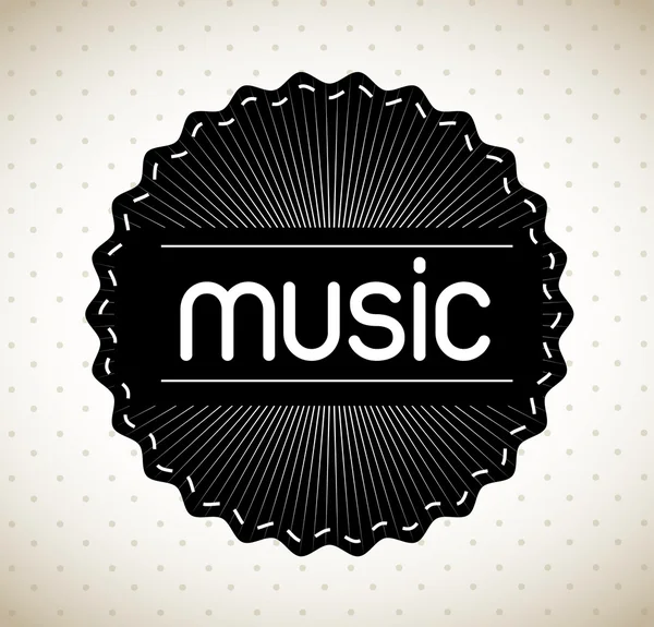 Music label — Stock Vector