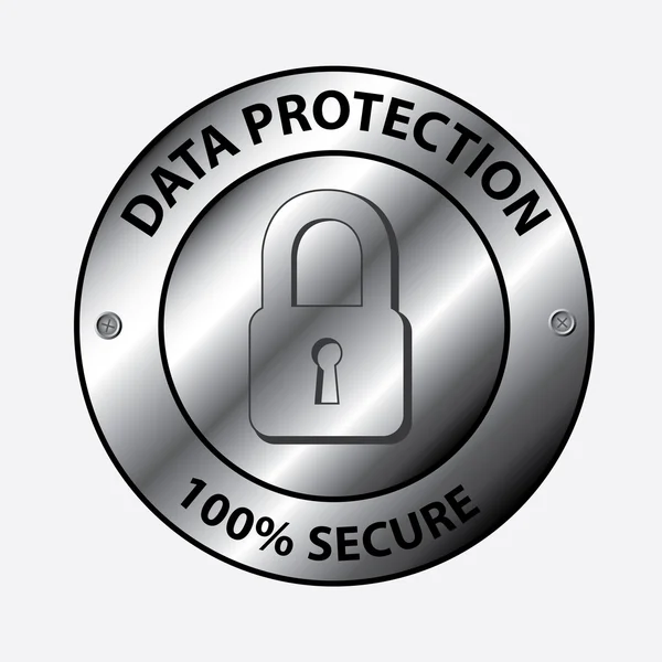 Protección de datos — Vector de stock