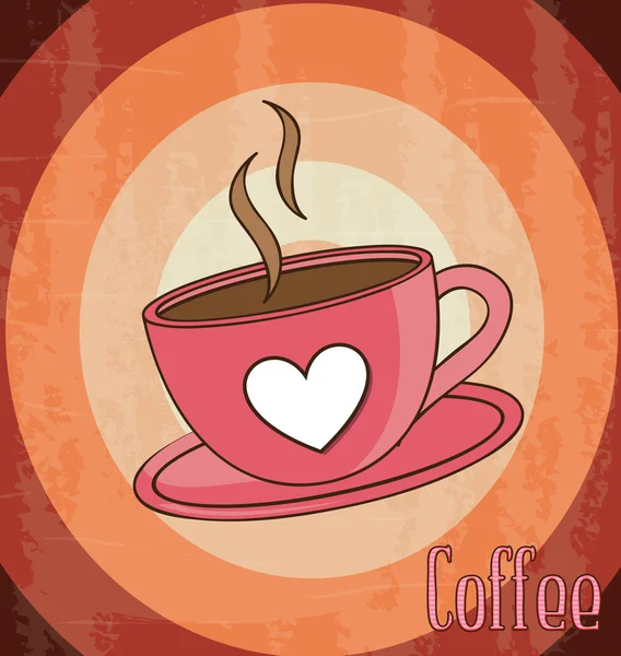 Diseño de café — Vector de stock