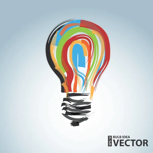 Bulb idea — Stock Vector