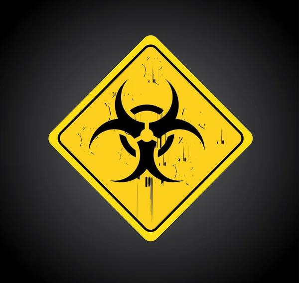 Biohazard signal — Stock Vector