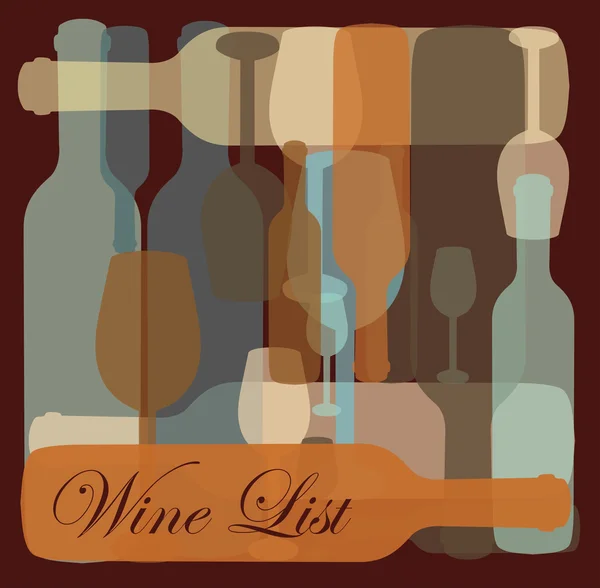 Wine pattern — Stock Vector