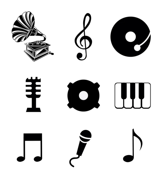 Music icons — Stock Vector