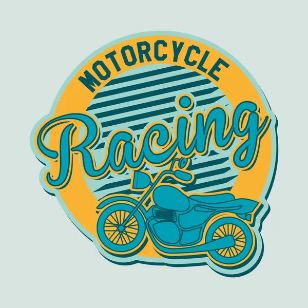 Motorcycle label — Stock Vector