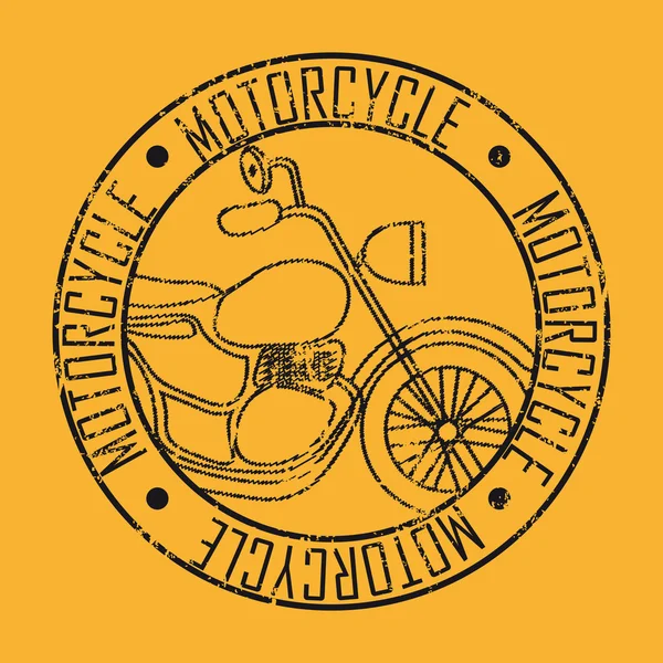 Motorcycle seal — Stock Vector