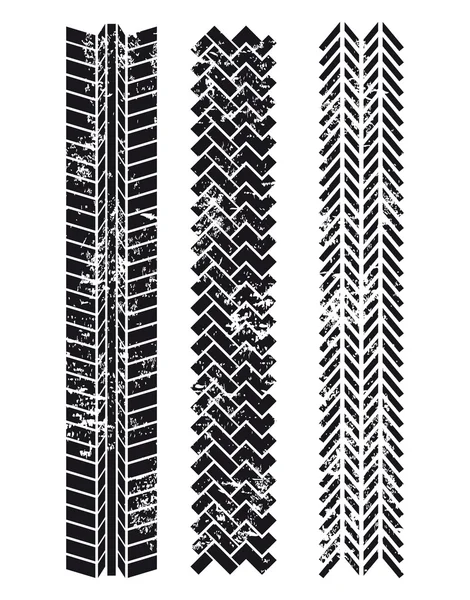 Pistas de neumáticos — Archivo Imágenes Vectoriales