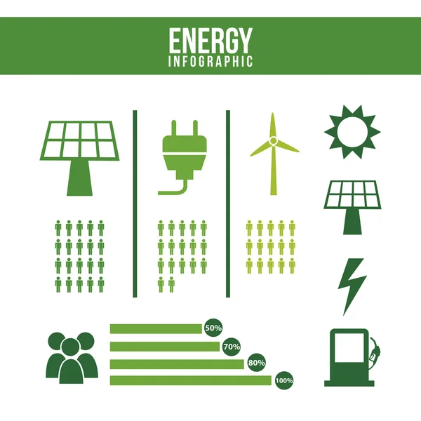 Energy infographics — Stock Vector