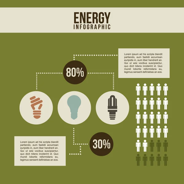 Energi infographics — Stock vektor