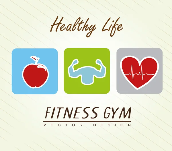 Hälsosamt liv — Stock vektor