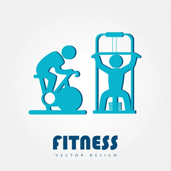 Design fitness — Vettoriale Stock