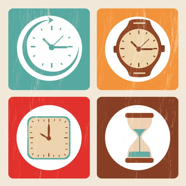 Time icons — Stock Vector