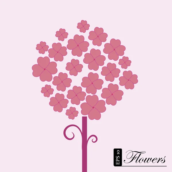 Diseño de flores — Archivo Imágenes Vectoriales