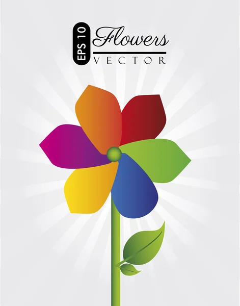 Diseño de flores — Vector de stock