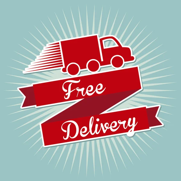 Free delivery — Stock Vector