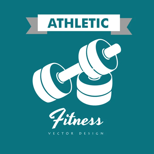 Athletic fitness — Stock Vector