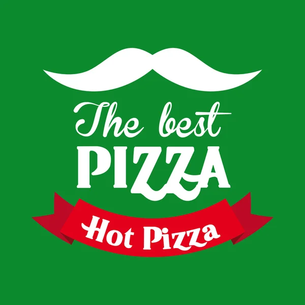 La mejor pizza — Vector de stock