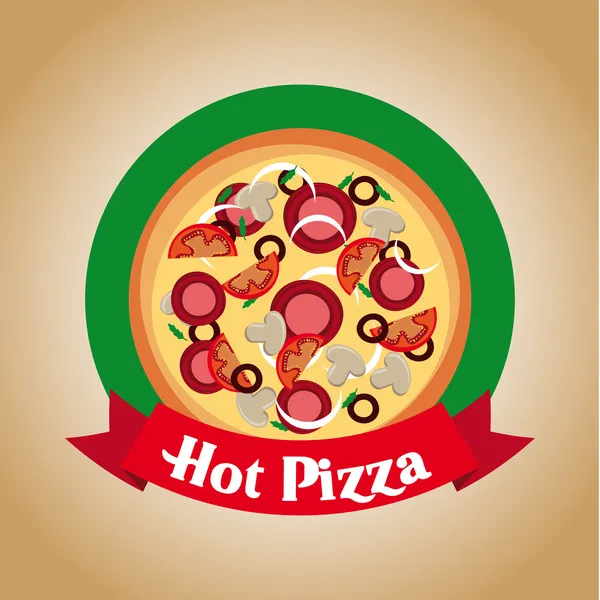 Pizza design — Stock Vector