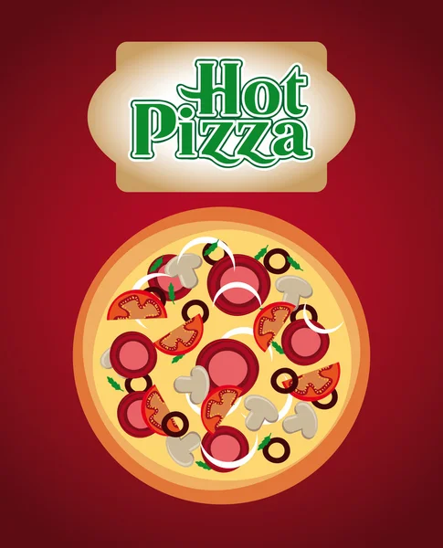 Pizza ontwerp — Stockvector